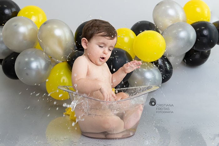 ensaio smash the cake menino BH Betim Contagem estudio fotografia