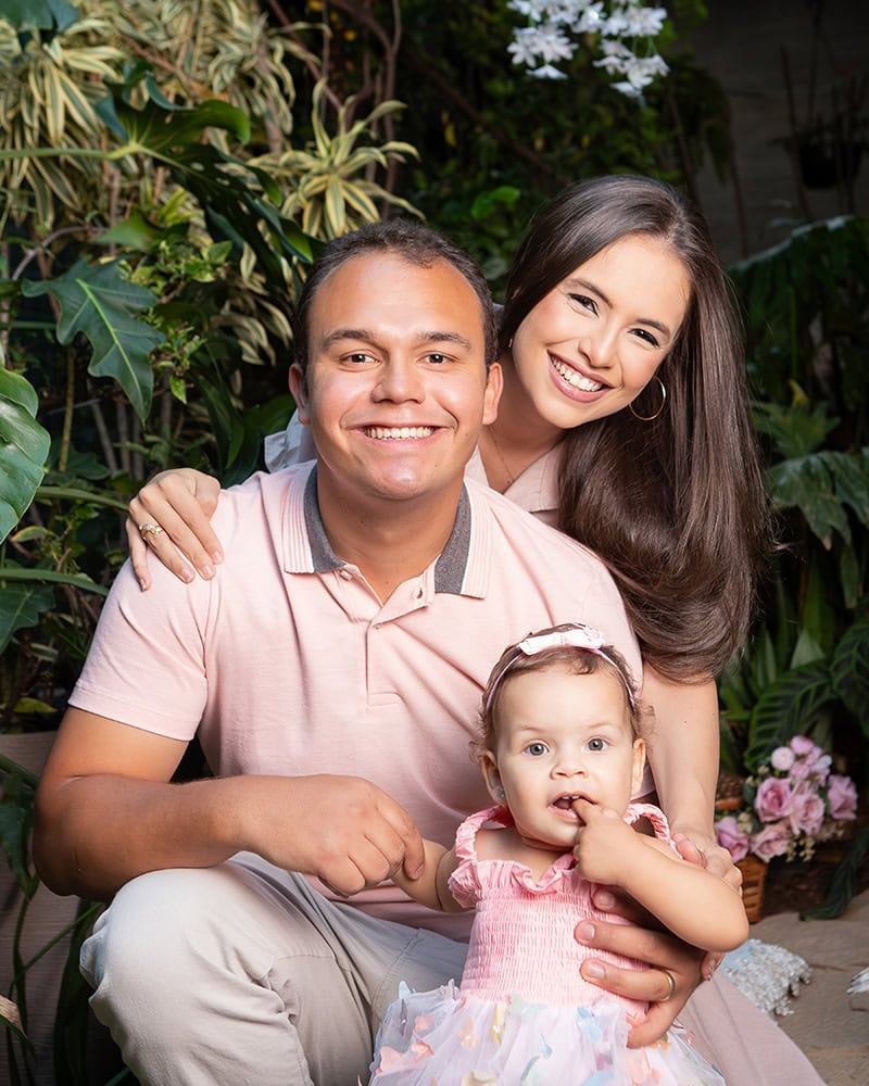 ensaio de 1 aninho em família no estúdio Betim BH
